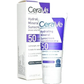 کرم ضد آفتاب مینرال SPF50 سراوی حجم ۷۵ میل
