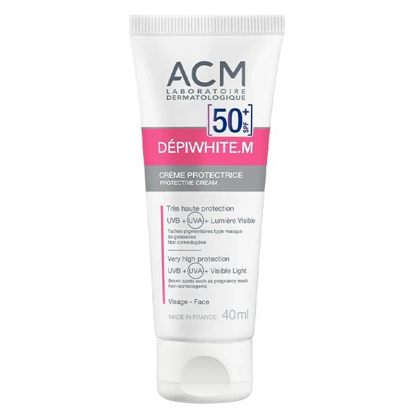 کرم ضد آفتاب بیرنگ ضد لک دپی وایت M ای سی امSpf50 حجم 40 میل