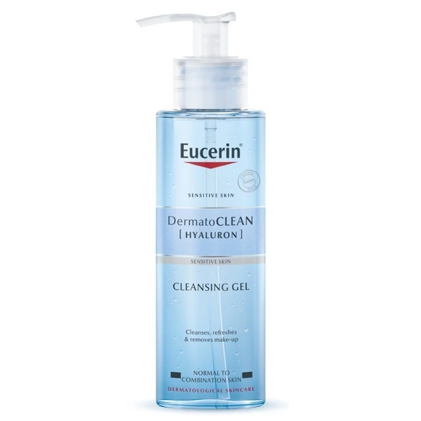 ژل شستشو و پاک کننده آرایش هیالورونیک اسید اوسرین مدل Dermato Clean حجم 200میل | پوست نرمال و مختلط
