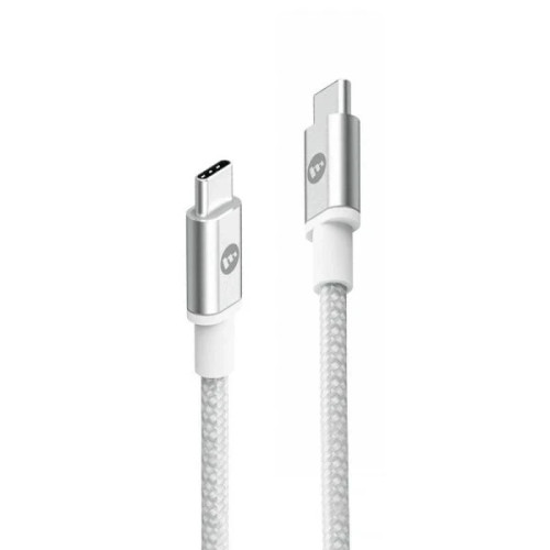 کابل 2متری شارژ دوسر تایپ سی موفی MOPHIE USB-C TO USB-C 60W-سفید