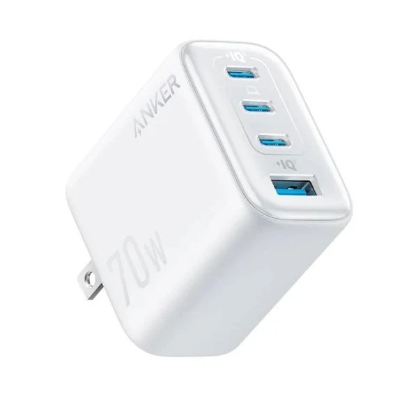 شارژر انکر ANKER Zolo Charger 4-Port 70W PD مدل A121C- سفید